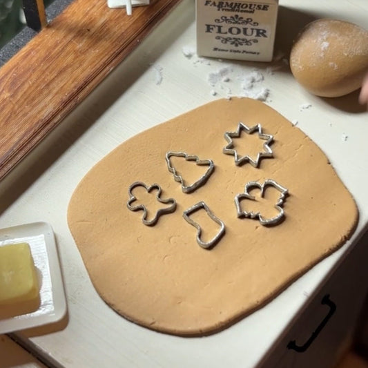 1:12 miniature dollhouse cookie cutter Christmas 3D printed