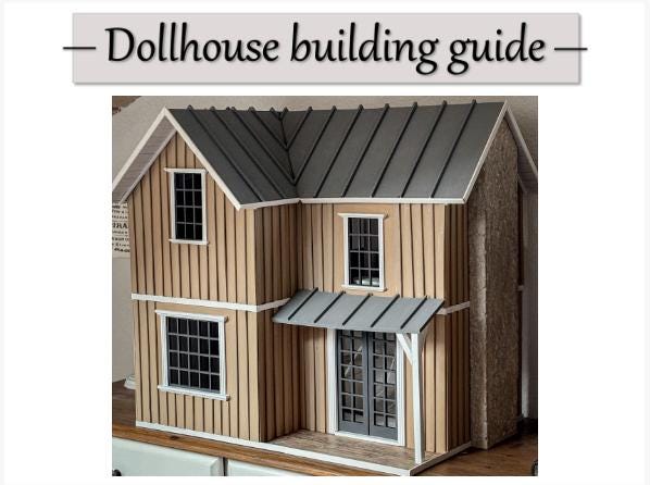 Dollhouse building guide: How to build a 1|12 dollhouse under 100 dollars including all tools and materials