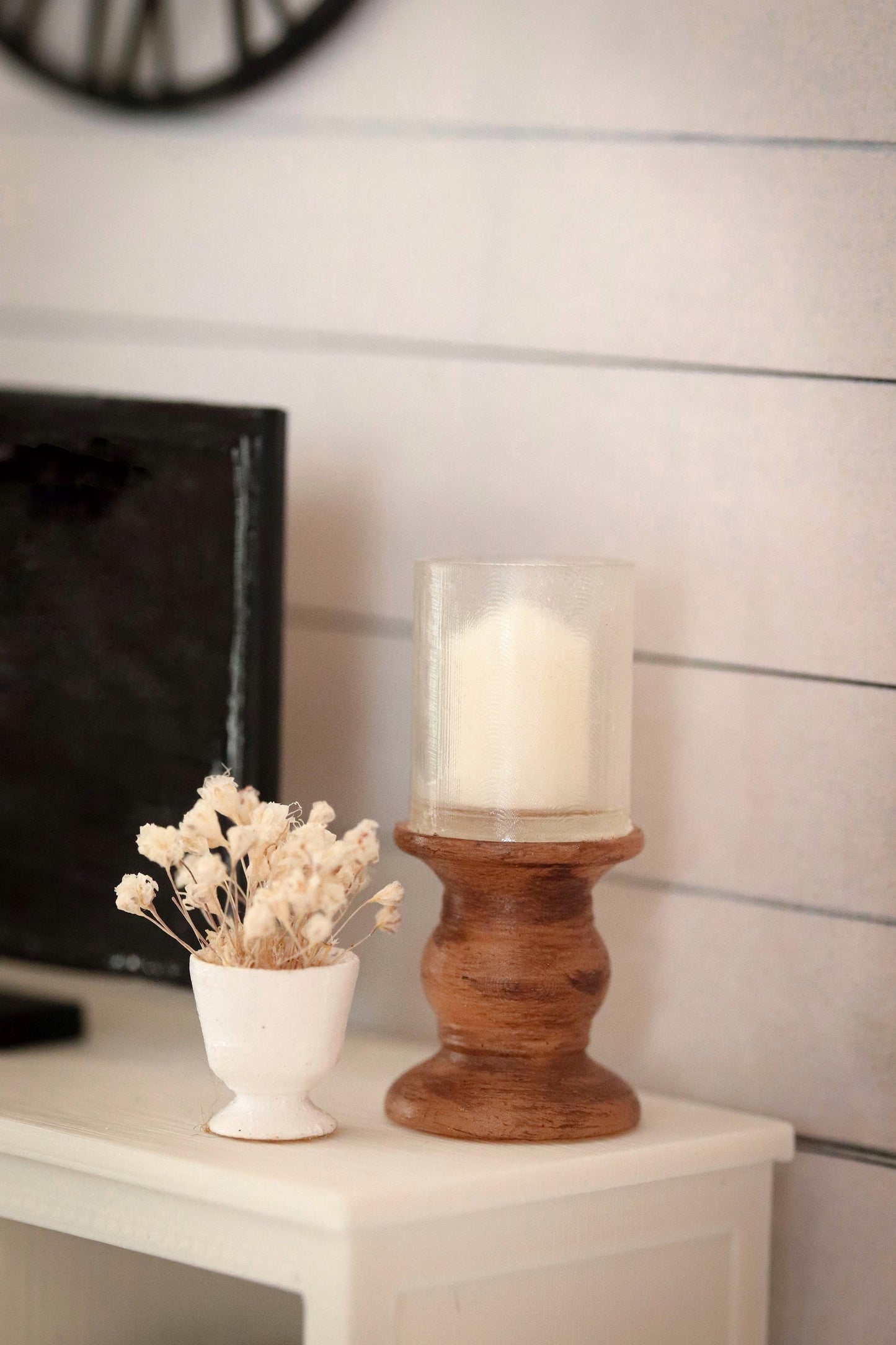 Kerzenständer mit Glas
